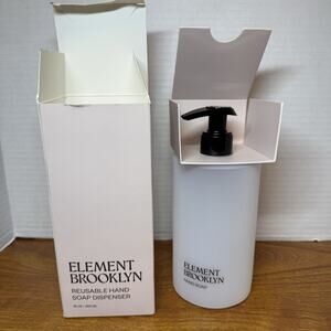 Element Brooklyn Reusable Hand Cream Dispenser 15oz. Plastic New in Box